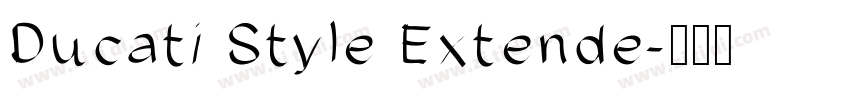 Ducati Style Extende字体转换